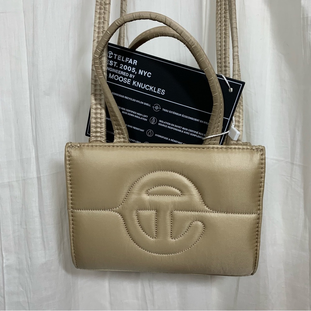 Telfar Puffy Moose Knuckles Small Shopper Cream‎ Brand New